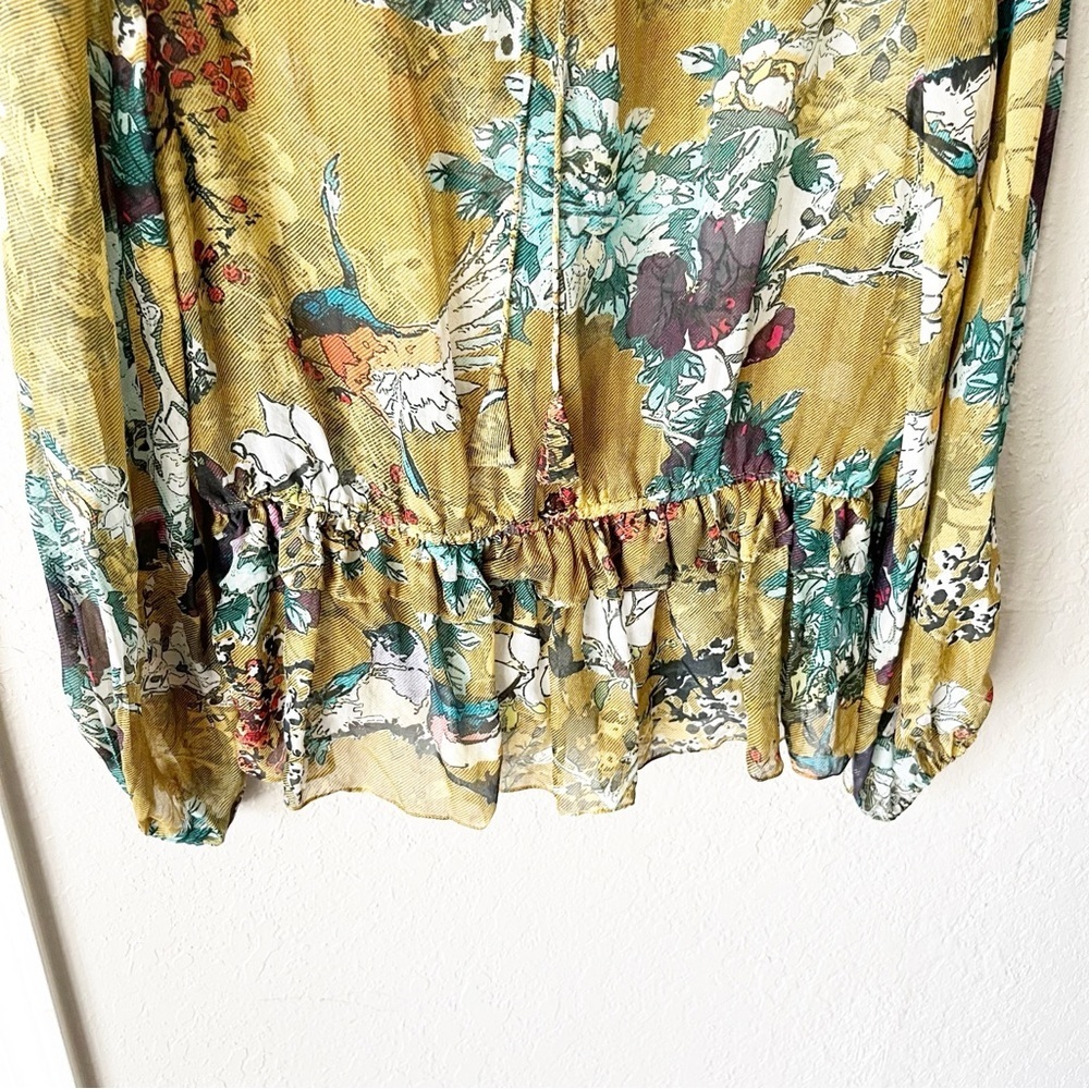 Anthropologie Hemant & Nandita Keysyone Blouse In… - image 4